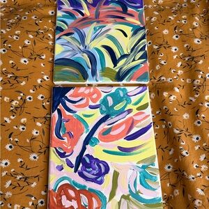 Colorful Abstract Canvas Art Set